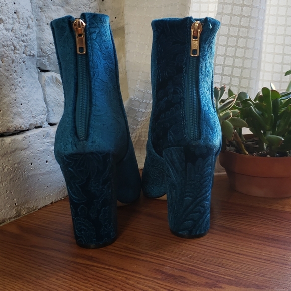 Blue Velvet Booties - Picture 3 of 5